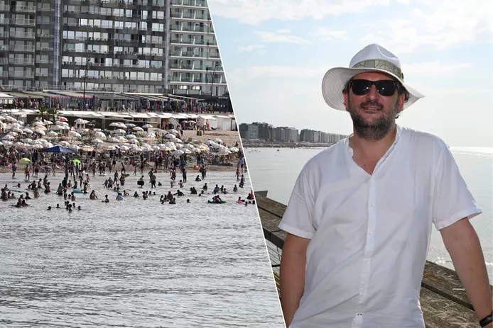 30.000 de oameni se bucură de soare, mare și plajă în stațiunra Blankenberge pe litoralul din Belgia