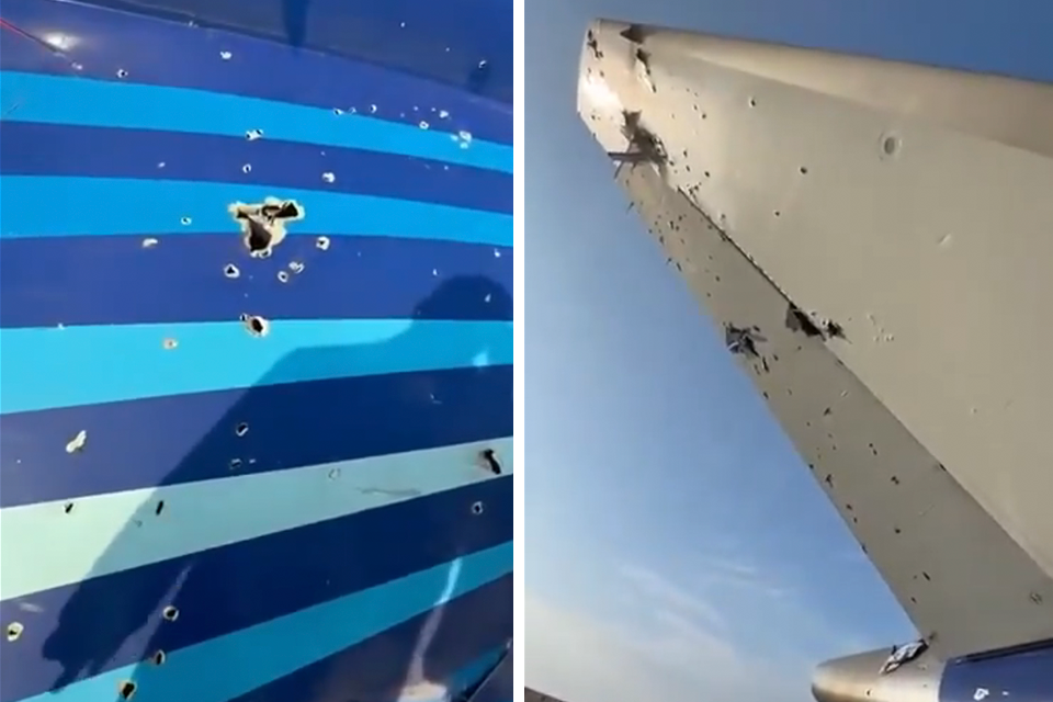 Imagini cu zvonuri despre „găuri suspecte”: a fost doborât avionul de pasageri deasupra Kazahstanului?