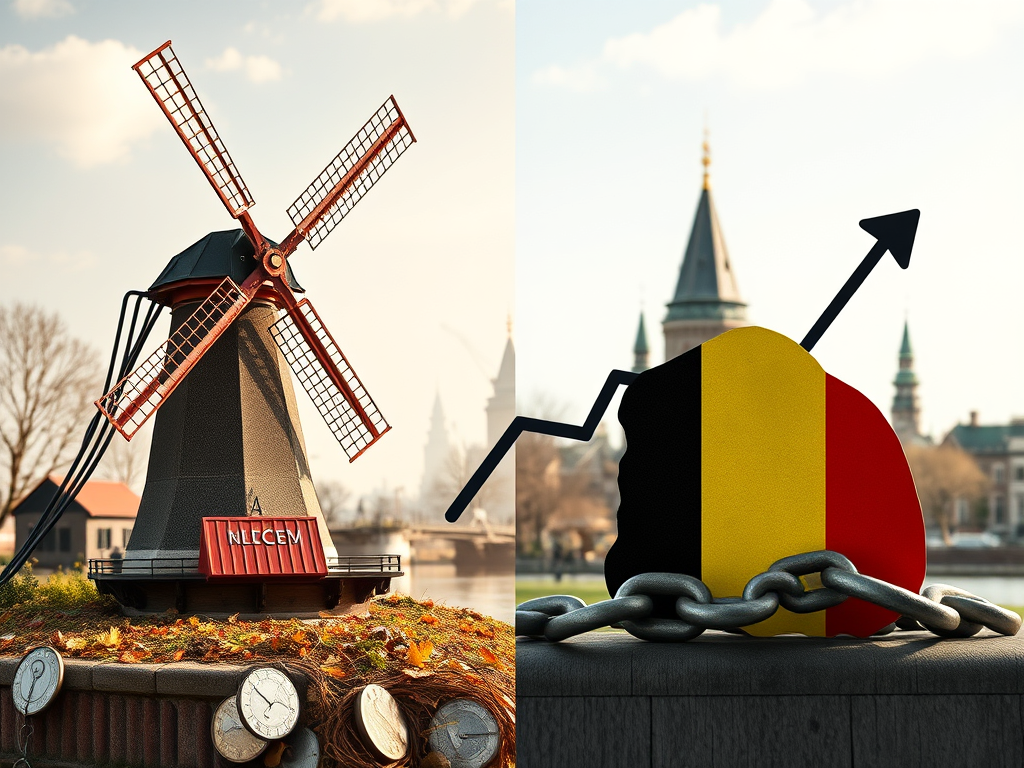 🇳🇱🇧🇪 Paradox belgiano-olandez: De ce are Olanda excedent bugetar, în timp ce Belgia are deficit?