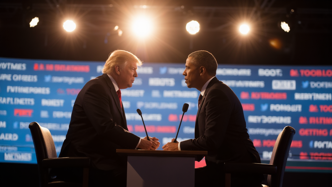 🇺🇸 Confruntare istorică la televizor: Trump și Obama, față în față într-un schimb exploziv care a divizat America