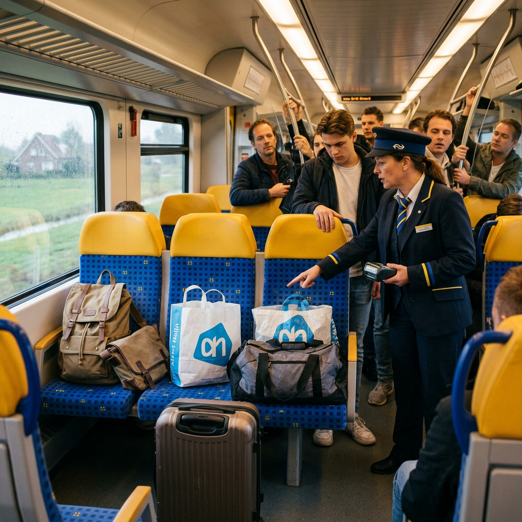 🇳🇱 Hai lasciato la tua borsa sul sedile vuoto sul treno? Nei Paesi Bassi, da settembre 2026, è vietato. NS introduce regole rigide contro l’occupazione dei posti con i bagagli.