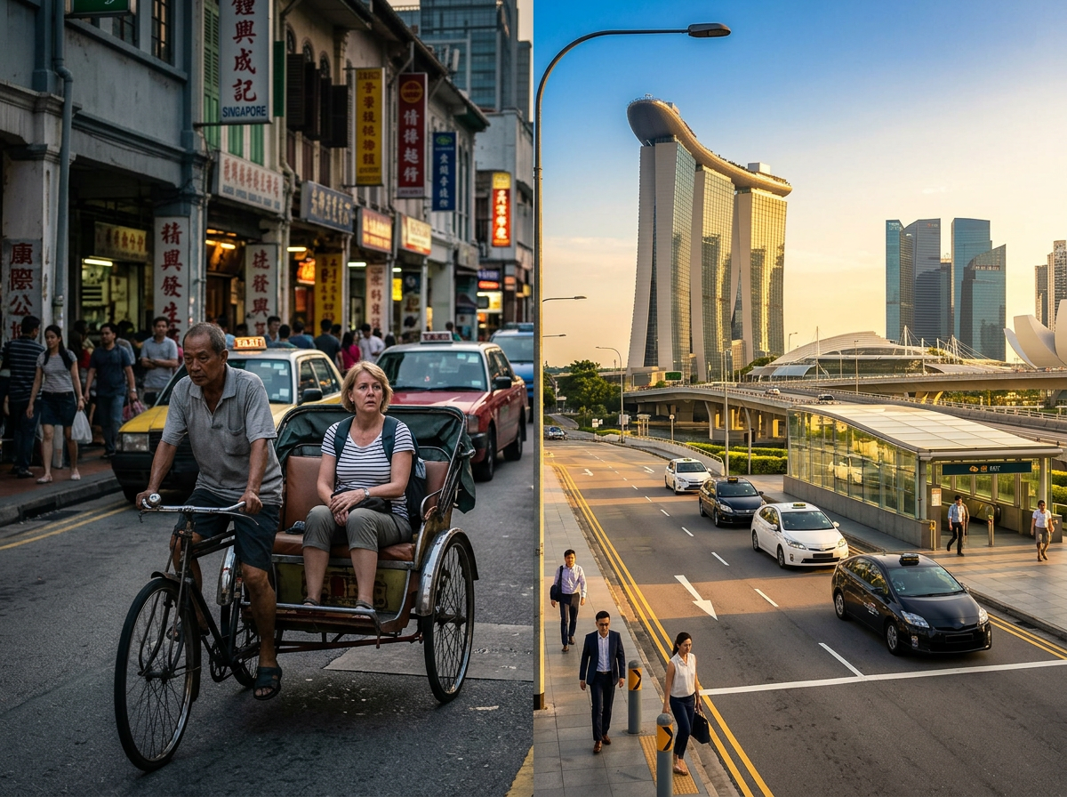 🇸🇬 ¿Por qué Singapur es tan seguro? Un marinero holandés cuenta cómo fue engañado por un taxista y rodeado de seis bicicletas en el corazón del paraíso asiático. “Costos de seguridad, y en Singapur el precio es proporcional”