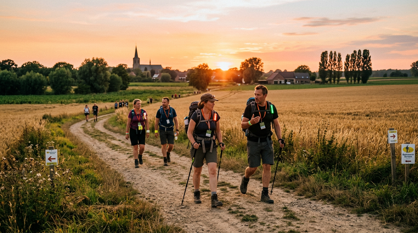 🇧🇪 Dodentocht 2026: 13.000 de participanți au pornit în „Marșul Morții” de 100 de km prin Flandra. Căldura extremă a pus la încercare rezistența drumeților
