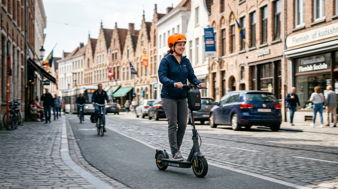🇧🇪 De la 1 septembrie 2026, căștile devin obligatorii pentru trotinetele electrice care pot depăși 20 km/h. Regula se aplică în toată Belgia, indiferent de viteza reală de deplasare a trotinetei