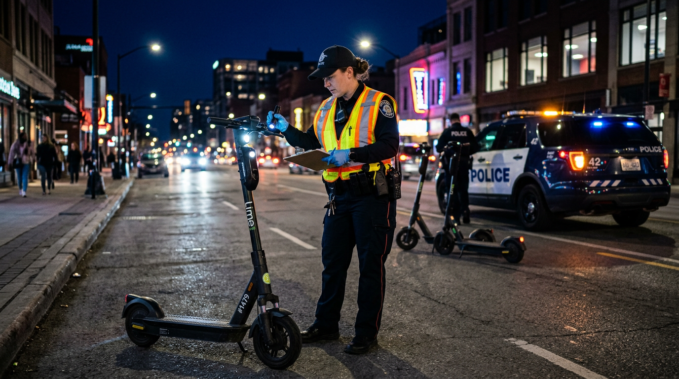 🇫🇷 Strong raid at Beauvais: 22 electric scooter users, fined for not wearing a helmet. In just two hours, 24 vehicles were controlled and half of them were immobilized
