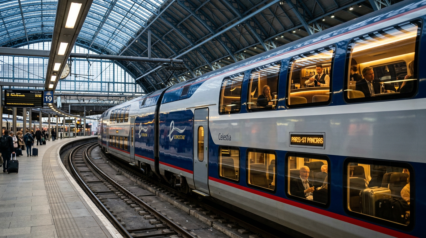 🇪🇺 Eurostar lancerà bar di cocktail su due livelli sui suoi treni ad alta velocità. Il nuovo modello Celestia entrerà in servizio nel 2031